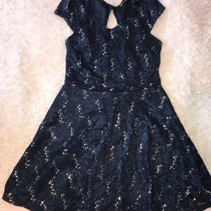 Navy and sequin dress